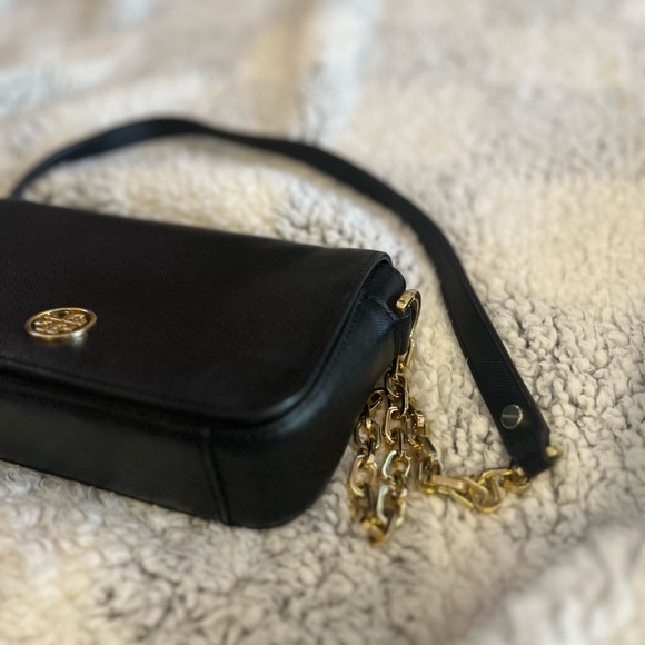 Tory Burch Black and Gold Crossbody Bag like a new - Picture 6 of 13